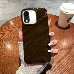 Funda de teléfono de TPU con textura ondulada de color sólido para iPhone XR y iPhone XS Max