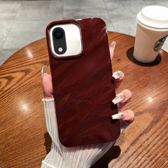 Funda de teléfono de TPU con textura ondulada de color sólido para iPhone XR y iPhone XS Max