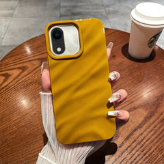 Funda de teléfono de TPU con textura ondulada de color sólido para iPhone XR y iPhone XS Max