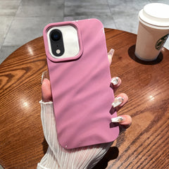 Funda de teléfono de TPU con textura ondulada de color sólido para iPhone XR y iPhone XS Max