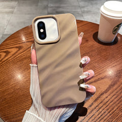 Funda de teléfono de TPU con textura ondulada de color sólido para iPhone XR y iPhone XS Max