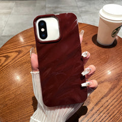 Funda de teléfono de TPU con textura ondulada de color sólido para iPhone XR y iPhone XS Max