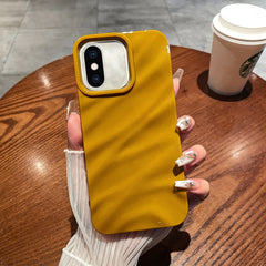 Funda de teléfono de TPU con textura ondulada de color sólido para iPhone XR y iPhone XS Max