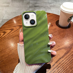 Solid Color Wave Texture TPU Phone Case, For iPhone 15 Plus, For iPhone 15, For iPhone 14 Plus