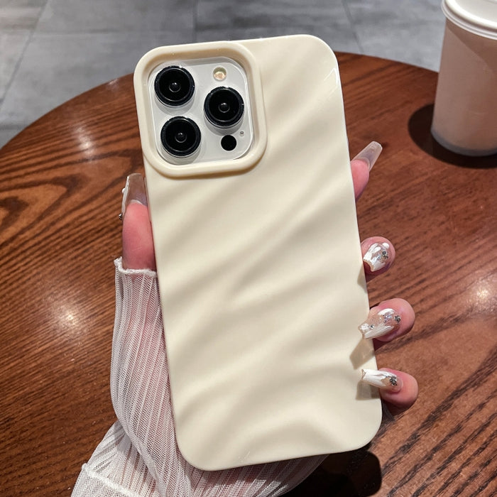 Solid Color Wave Texture TPU Phone Case, For iPhone 15 Plus, For iPhone 15, For iPhone 14 Plus