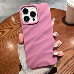 Solid Color Wave Texture TPU Phone Case, For iPhone 16 Pro Max, For iPhone 16 Pro, For iPhone 16 Plus, For iPhone 16