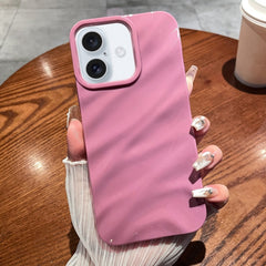 Solid Color Wave Texture TPU Phone Case, For iPhone 16 Pro Max, For iPhone 16 Pro, For iPhone 16 Plus, For iPhone 16