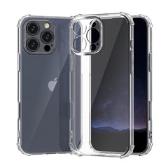 Four-Corner Shockproof Clear TPU Phone Case, For iPhone 16 Pro Max, For iPhone 16 Pro, For iPhone 16 Plus, For iPhone 16, For iPhone 15 Pro Max, For iPhone 15 Pro, For iPhone 15 Plus, For iPhone 15