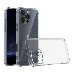 Four-Corner Shockproof Clear TPU Phone Case, For iPhone 16 Pro Max, For iPhone 16 Pro, For iPhone 16 Plus, For iPhone 16, For iPhone 15 Pro Max, For iPhone 15 Pro, For iPhone 15 Plus, For iPhone 15