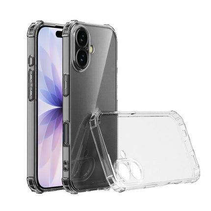 Stoßfeste, klare TPU-Telefonhülle mit vier Ecken, für iPhone 16 Pro Max, für iPhone 16 Pro, für iPhone 16 Plus, für iPhone 16, für iPhone 15 Pro Max, für iPhone 15 Pro, für iPhone 15 Plus, für iPhone 15
