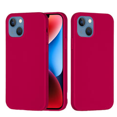 Solid Color Silicone Phone Case, For iPhone 15 Plus, For iPhone 15