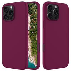 Funda de silicona para teléfono de color sólido, para iPhone 16 Pro Max, para iPhone 16 Pro