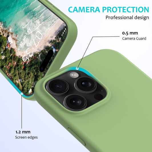 Funda de silicona para teléfono de color sólido, para iPhone 16 Plus, para iPhone 16