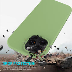 Solid Color Silicone Phone Case, For iPhone 16 Pro, For iPhone 16 Plus