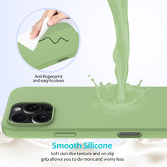 Solid Color Silicone Phone Case, For iPhone 16 Pro, For iPhone 16 Plus