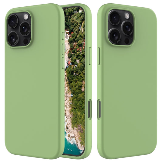 Funda de silicona para teléfono de color sólido, para iPhone 16 Plus, para iPhone 16