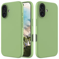 Solid Color Silicone Phone Case, For iPhone 16 Pro, For iPhone 16 Plus