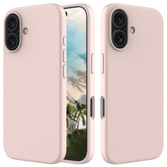 Solid Color Silicone Phone Case, For iPhone 16 Pro, For iPhone 16 Plus