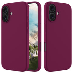 Solid Color Silicone Phone Case, For iPhone 16, For iPhone 15 Pro Max
