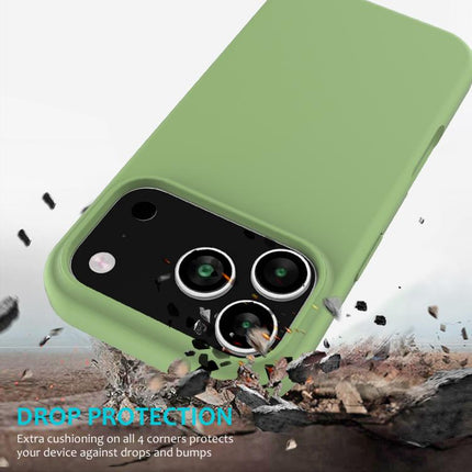 Solid Color Silicone Phone Case, For iPhone 17 Pro Max, For iPhone 17 Pro