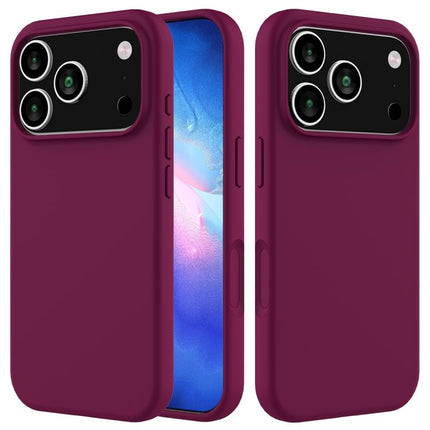 Solid Color Silicone Phone Case, For iPhone 17 Pro Max, For iPhone 17 Pro