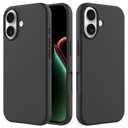 Einfarbige Silikon-Telefonhülle, Für iPhone 16 Plus, Für iPhone 16