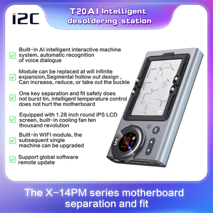 i2C T20 Intelligent Motherboard Middle Layered Heating Platform For iPhone X-14 Series, i2C T20 For iPhone X-14 Series