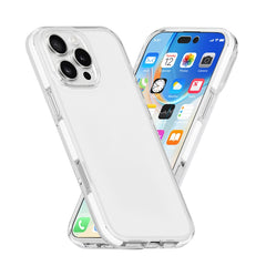 Two-color Shockproof High Transparency TPU Phone Case, For iPhone 16 Pro Max, For iPhone 16 Pro, For iPhone 16 Plus, For iPhone 16, For iPhone 15 Pro Max, For iPhone 15 Pro, For iPhone 15 Plus, For iPhone 15