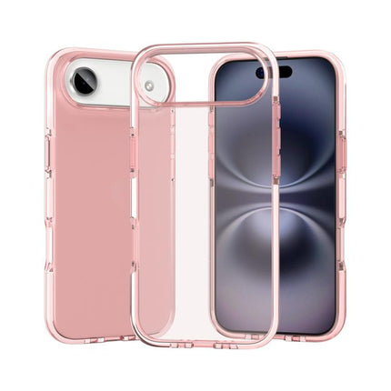 Two-color Shockproof High Transparency TPU Phone Case, For iPhone 17 Pro Max, For iPhone 17 Pro, For iPhone 17, For iPhone Air, For iPhone 16 Pro Max, For iPhone 16 Pro, For iPhone 16 Plus, For iPhone 16