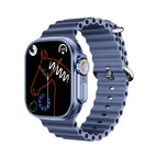 Metal Buckle Ocean Silicone Band (Blue) / Blue