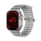 Metal Buckle Ocean Silicone Band (Silver) / Silver