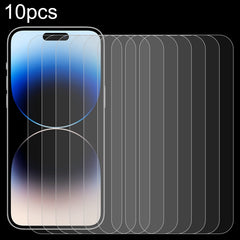 10pcs 0.26mm 9H 2.5D High Aluminum Tempered Glass Film, For iPhone 14 Plus, For iPhone 15 Plus / 15 Pro Max, For iPhone 14, For iPhone 15 / 15 Pro, For iPhone 14 Pro, For iPhone 14 Pro Max, For iPhone 13 Pro Max, For iPhone 13 / 13 Pro, For iPhone 13 mini