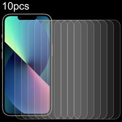 10pcs 0.26mm 9H 2.5D High Aluminum Tempered Glass Film, For iPhone 14 Plus, For iPhone 15 Plus / 15 Pro Max, For iPhone 14, For iPhone 15 / 15 Pro, For iPhone 14 Pro, For iPhone 14 Pro Max, For iPhone 13 Pro Max, For iPhone 13 / 13 Pro, For iPhone 13 mini