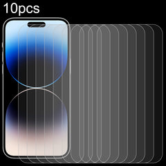 10pcs 0.26mm 9H 2.5D High Aluminum Tempered Glass Film, For iPhone 15 Plus / 15 Pro Max, For iPhone 15 / 15 Pro