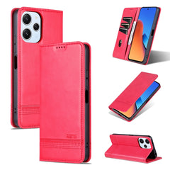 AZNS Magnetic Calf Texture Flip Leather Phone Case, For Xiaomi Redmi K60 Ultra/Mi 13T/13T Pro, For Xiaomi Redmi K70/K70 Pro, For Xiaomi Redmi 12 4G, For Xiaomi Redmi Note 12S