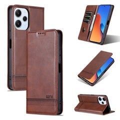 AZNS Magnetic Calf Texture Flip Leather Phone Case, For Xiaomi Redmi K60 Ultra/Mi 13T/13T Pro, For Xiaomi Redmi K70/K70 Pro, For Xiaomi Redmi 12 4G, For Xiaomi Redmi Note 12S