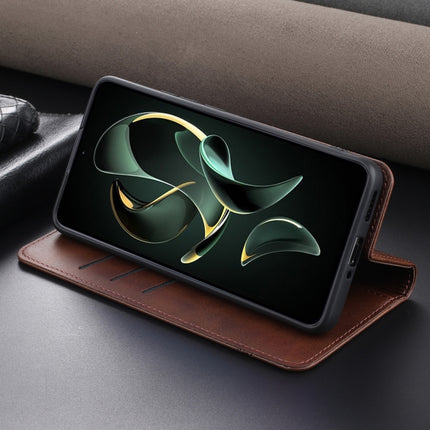AZNS Magnetic Calf Texture Flip Leather Phone Case, For Xiaomi Redmi K60 Ultra/Mi 13T/13T Pro, For Xiaomi Redmi K70/K70 Pro, For Xiaomi Redmi 12 4G, For Xiaomi Redmi Note 12S