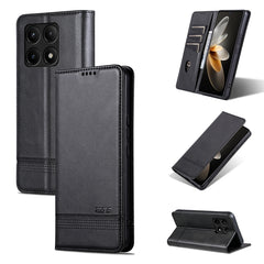 AZNS Magnetic Calf Texture Flip Leather Phone Case, For Xiaomi Redmi K60 Ultra/Mi 13T/13T Pro, For Xiaomi Redmi K70/K70 Pro, For Xiaomi Redmi 12 4G, For Xiaomi Redmi Note 12S