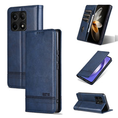 AZNS Magnetic Calf Texture Flip Leather Phone Case, For Xiaomi Redmi K60 Ultra/Mi 13T/13T Pro, For Xiaomi Redmi K70/K70 Pro, For Xiaomi Redmi 12 4G, For Xiaomi Redmi Note 12S
