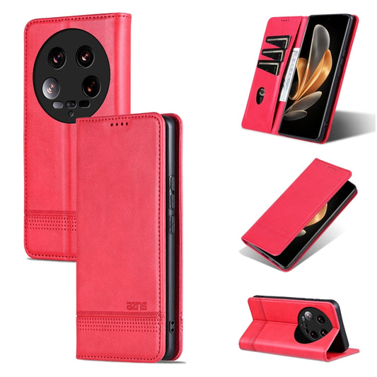 AZNS Magnetic Calf Texture Flip Leather Phone Case, For Xiaomi 14 Ultra, For Xiaomi Redmi 13C / Poco C65, For Xiaomi 14 Pro, For Xiaomi 14