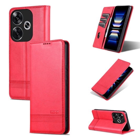 AZNS Magnetic Calf Texture Flip Leather Phone Case, For Xiaomi Redmi Turbo 3, For Xiaomi Redmi Note 13 Pro 4G, For Xiaomi Redmi Note 13 4G, For Xiaomi Redmi K70E