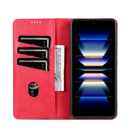AZNS Magnetic Calf Texture Flip Leather Phone Case, For Xiaomi Redmi Turbo 3, For Xiaomi Redmi Note 13 Pro 4G, For Xiaomi Redmi Note 13 4G, For Xiaomi Redmi K70E