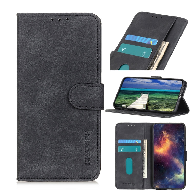 KHAZNEH Retro Texture Leather Phone Case, For iPhone 15 Pro, For iPhone 15 Plus, For iPhone 15