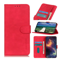 KHAZNEH Retro Texture Leather Phone Case, For iPhone 15 Pro, For iPhone 15 Plus, For iPhone 15