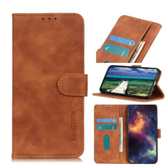 KHAZNEH Retro Texture Leather Phone Case, For iPhone 15 Pro, For iPhone 15 Plus, For iPhone 15