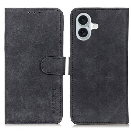 KHAZNEH Retro Texture Leather Phone Case, For iPhone 17 Pro Max, For iPhone 17 Pro, For iPhone 17, For iPhone Air, iPhone 16e, For iPhone 16 Pro Max