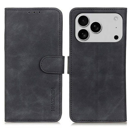 KHAZNEH Retro Texture Leather Phone Case, For iPhone 17 Pro Max, For iPhone 17 Pro, For iPhone 17, For iPhone Air, iPhone 16e, For iPhone 16 Pro Max