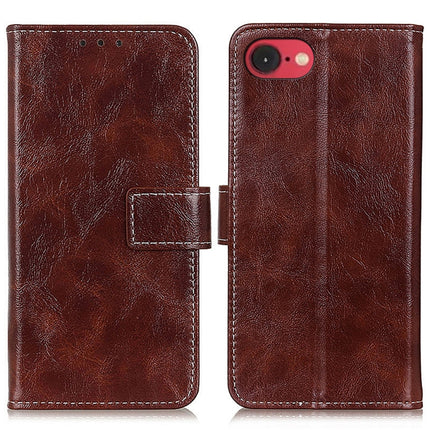 Retro Crazy Horse Texture Horizontal Flip Leather Phone Case, For iPhone 18 Pro / 17 Pro, For iPhone 18 Pro Max / 17 Pro Max, For iPhone 16e / 17e, For iPhone 17