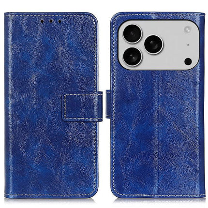 Retro Crazy Horse Texture Horizontal Flip Leather Phone Case, For iPhone 18 Pro / 17 Pro, For iPhone 18 Pro Max / 17 Pro Max, For iPhone 16e / 17e, For iPhone 17