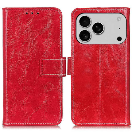 Retro Crazy Horse Texture Horizontal Flip Leather Phone Case, For iPhone 18 Pro / 17 Pro, For iPhone 18 Pro Max / 17 Pro Max, For iPhone 16e / 17e, For iPhone 17